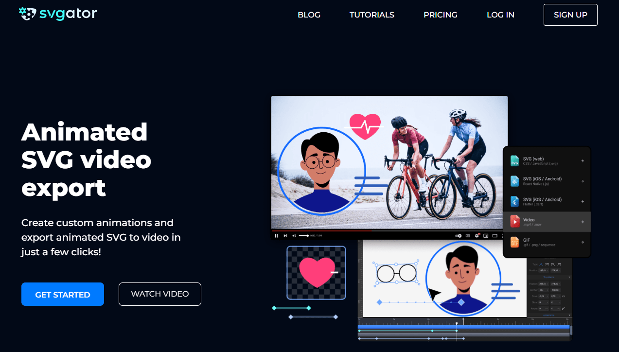 Animated SVG Video Export | SVGator Animated SVG Video Export | SVGator